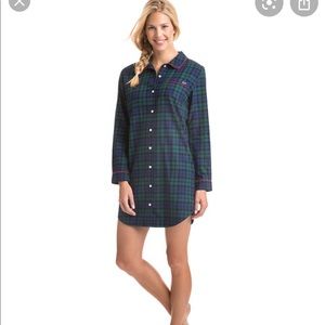 Vineyard Vines Blackwatch Flannel Sleep Shirt